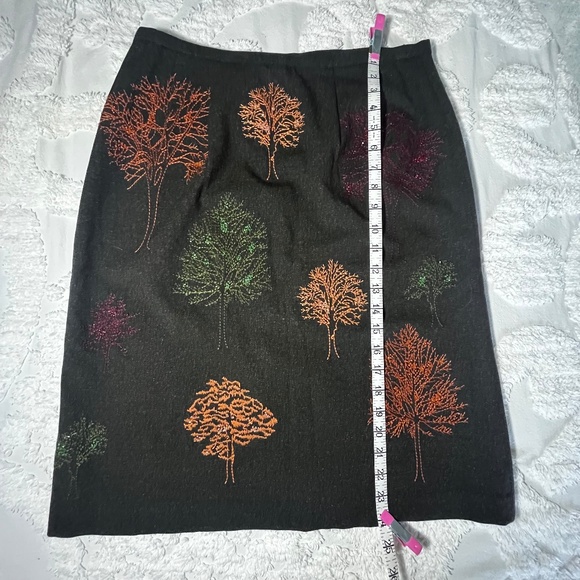 NWT Grace Elements Skirt with Tree Embellishments Sz 12 - Picture 1 of 5